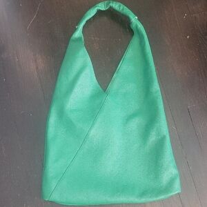 Genuine leather Green Hobo Bag